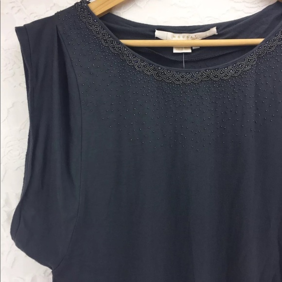 Nougat London Gray Beaded Party Dress Sz S BNWT - Picture 2 of 7